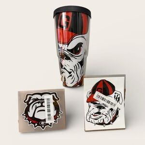 Tervis Georgia Bulldogs Insulated w/ Lid + 2 Bulldog Stickers | NCAA UGA Cup